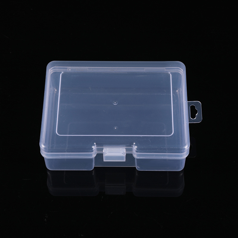 长方形透明有盖玩具零件工具样品文具渔具PP塑料盒咕卡收纳空盒
