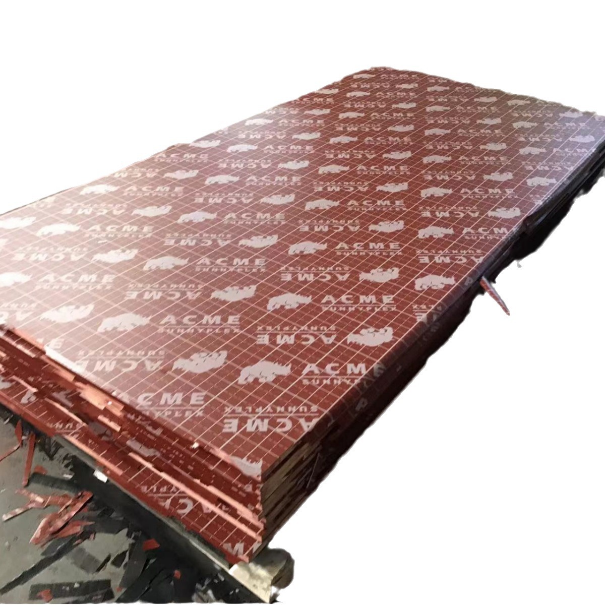 Plantilla revestida de venta directa de fábrica, encofrado de construcción, madera contrachapada, tablero multicapa, tablero completo, tablero, tablero, tablero encolado para estructura de construcción