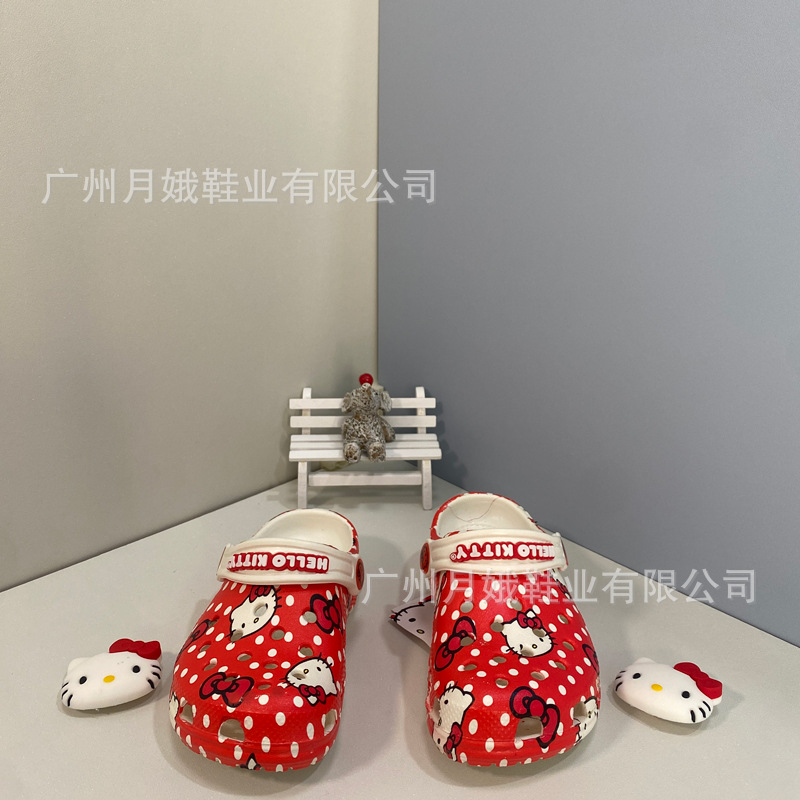 Kitty co-marcado zapatos de agujero para hombres y mujeres de verano antideslizantes sandalias Eva zapatillas de playa co-marcado zapatos de moda