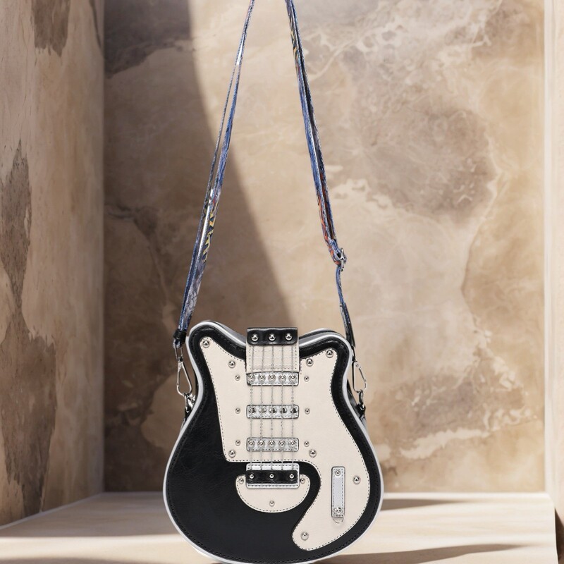 small size in stock cross-border Amazon creative guitar shape women's bag new fashion portable ladies shoulder messenger bag