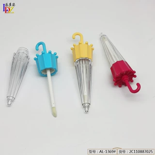 雨伞唇彩管唇釉瓶口红透明瓶管容量 4.5ml 分装瓶 空管