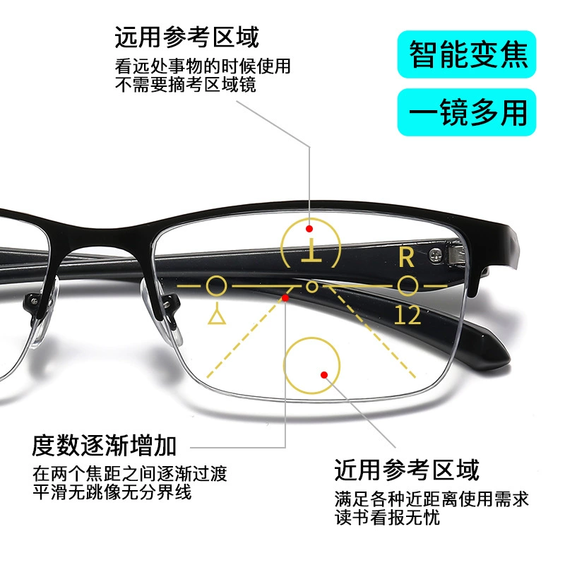 Fashionable glasses for elderly, internet celebrity, high-quality style