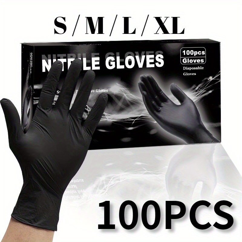 Disposable Nitrile Gloves, Latex-Free Powder-Free Exam Gloves