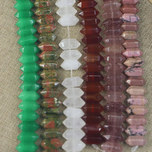 ��Ȼʯ�댚ʯ��ʯ�t����п׃��^��������ɢ��DIY�Ʒ���16&times;8mm