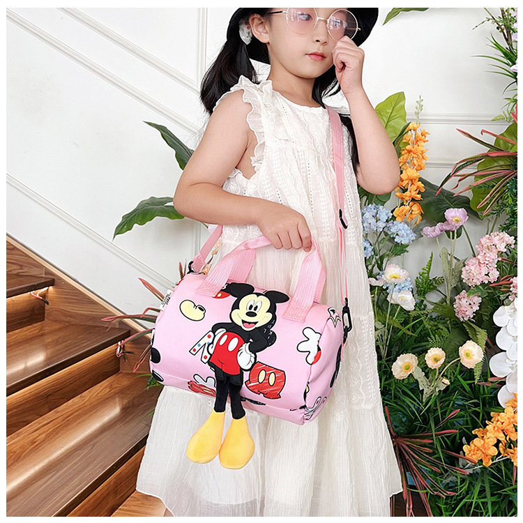 In 2024, the best-selling children's bags will feature cute Mickey Mouse-patterned bowling bags for girls, casual hand-held shoulder bags, and a unique style undefined
