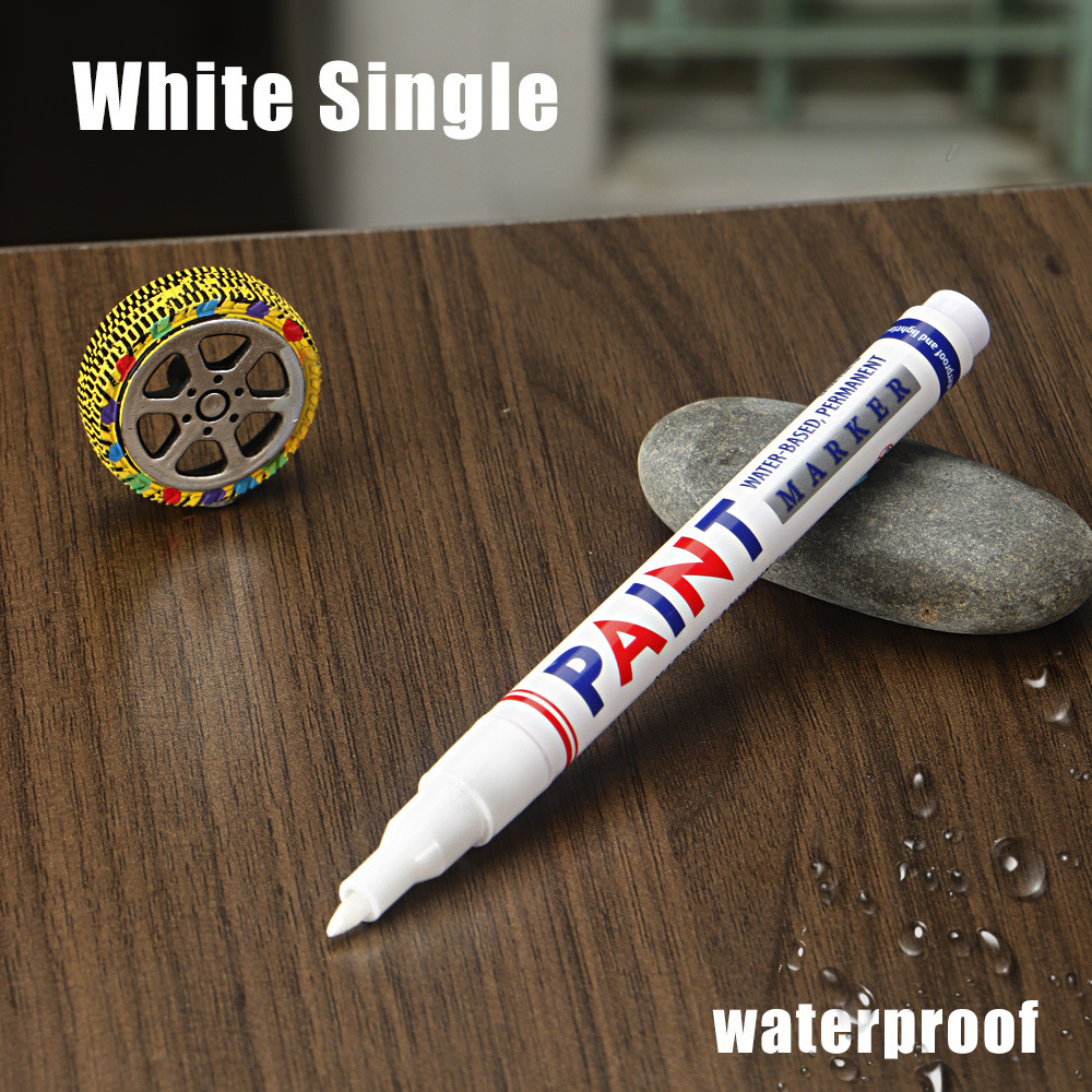 Pluma de pintura transfronteriza impermeable no se desvanece marca de secado rápido para neumáticos de automóviles muebles de estala de pintura de reparación