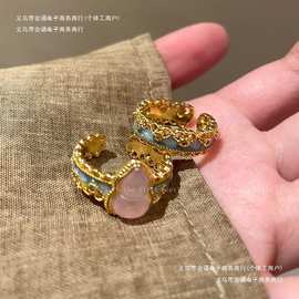 感小众女新中式食指开口戒指戒国风指环葫芦轻奢设计蕾丝复古