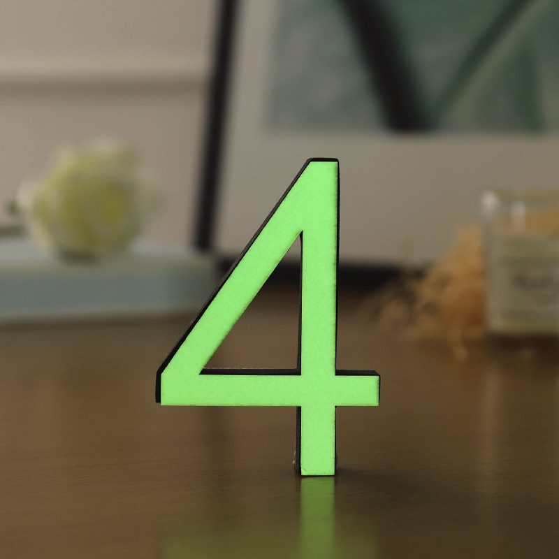 3D Luminou EVA Arabic Numeral Decorative Creative Wall Cro-Border Hot Selling Home Decoration Acrylic Mirror_voghion.com