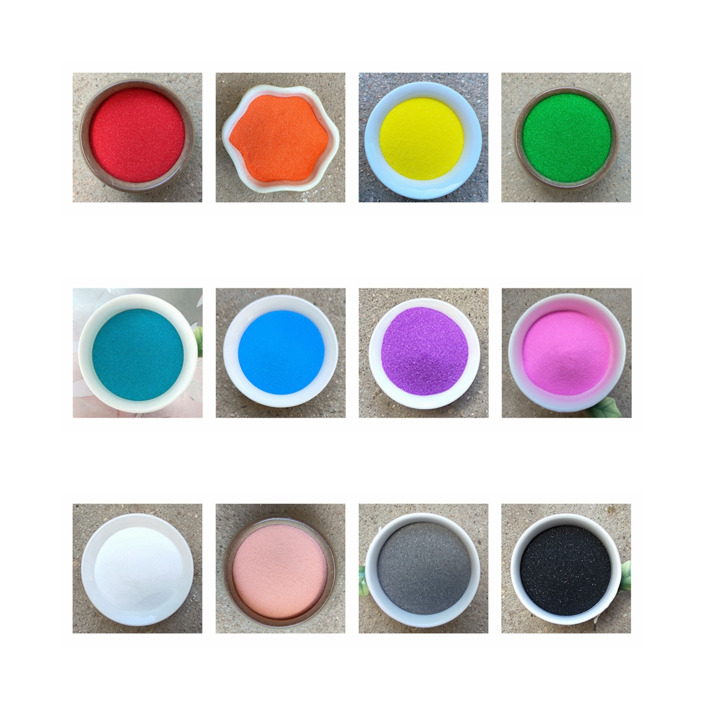 35g couleur standard, 12 couleurs (prendre 12 flacons)