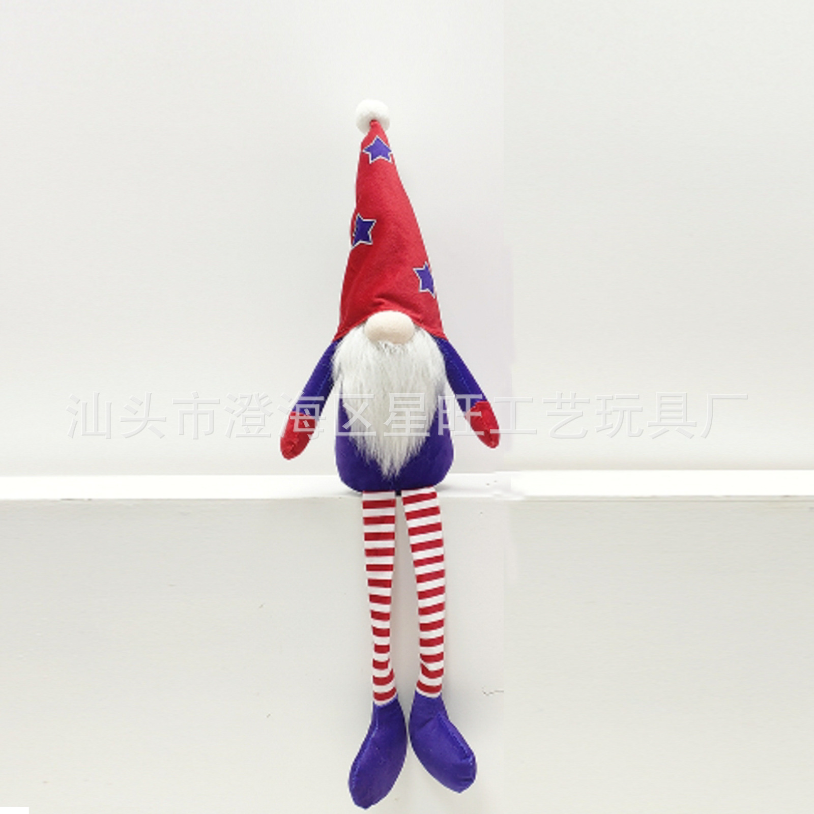 Enano personalizado independiente día sin cara muñeca adorable sentado muñeca decoración de piernas largas Rudolph