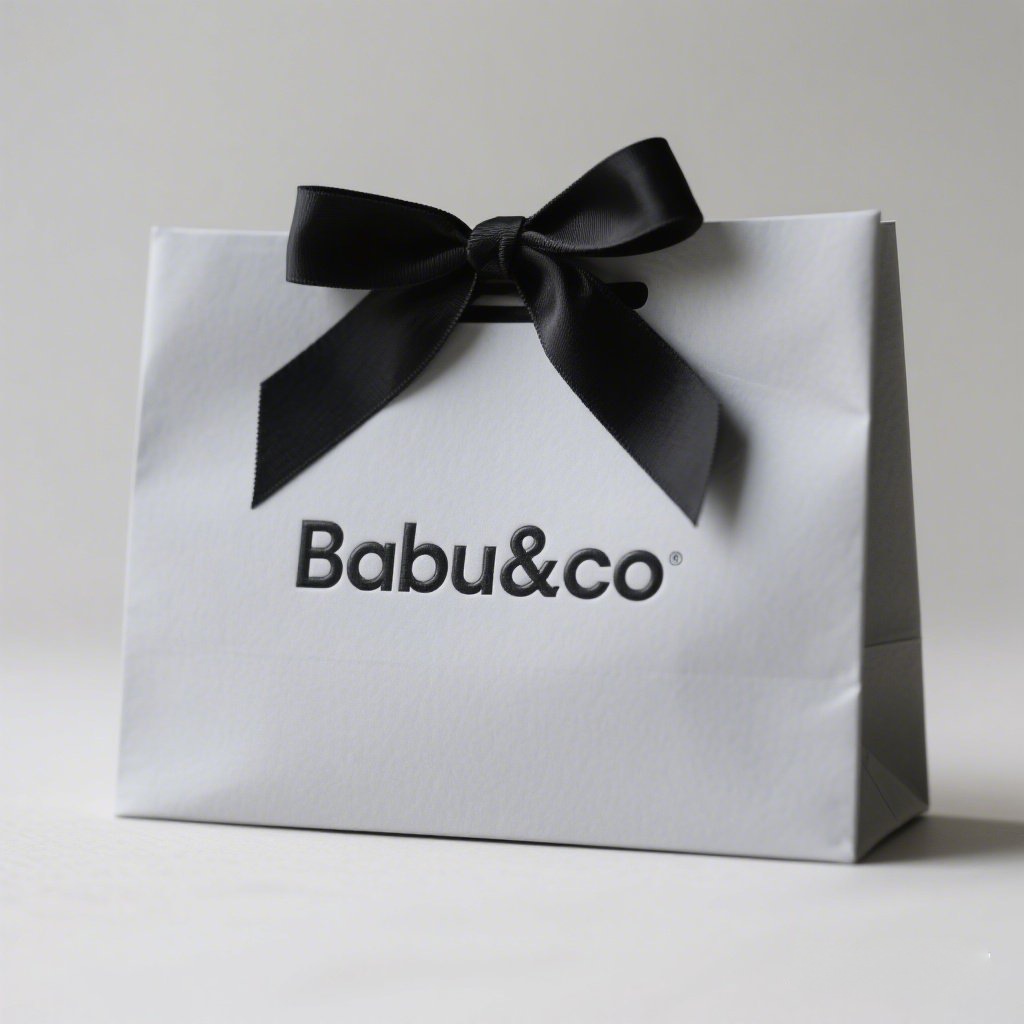 服装店手提袋高级感礼品袋礼物袋批发喜糖咖啡收納纸袋小袋子白色