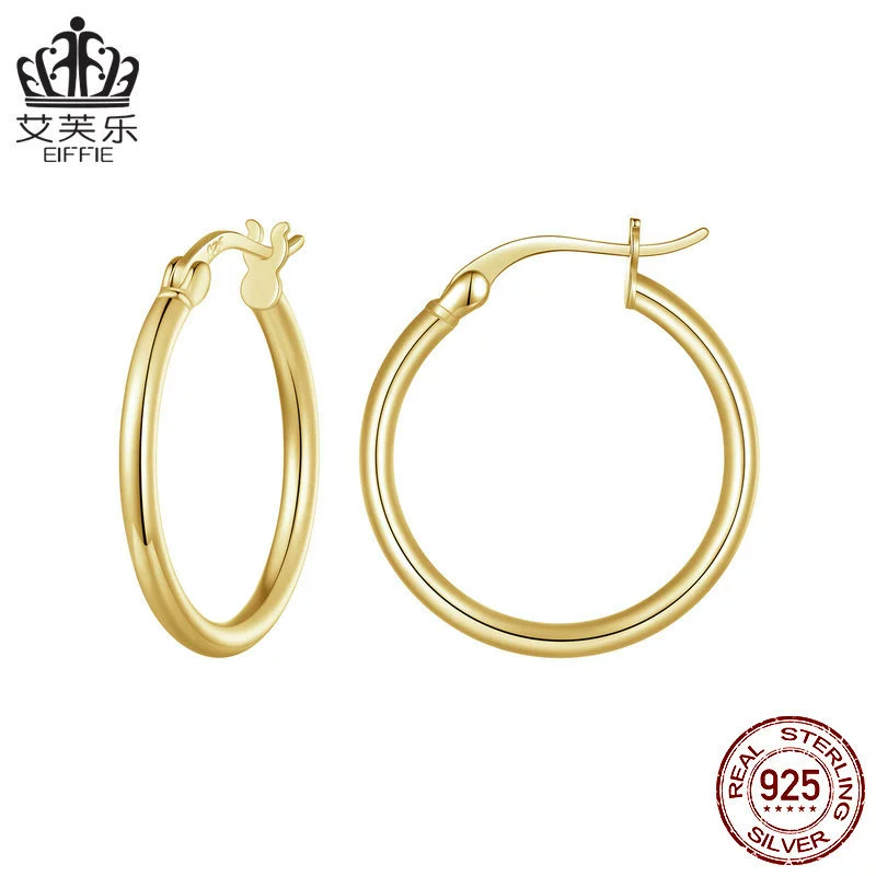 Подарочные серьги Eva Life Genuine earrings, платиновый аксессуар, 925 образец серебра, простой и элегантный дизайн