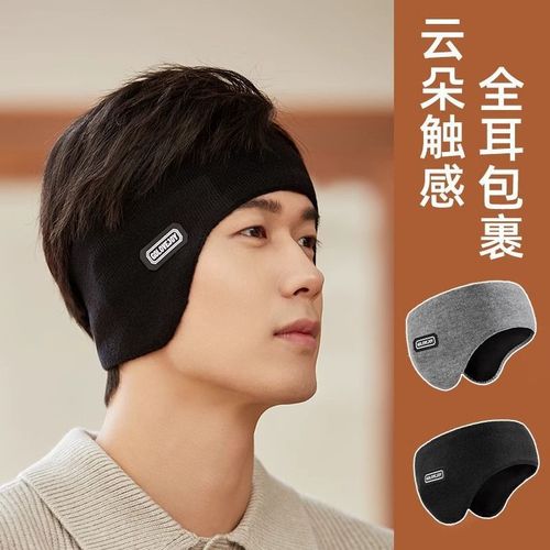 Men's Winter Fleece Lined Thick Warm Ear Protection Ear Cover Windproof Ear Muff for Women Warm Ear Mask for Outdoor Cycling