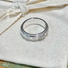 足银990六字真言复古貔貅可转动戒指男女士款纯银食指戒指环批发