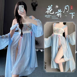 复古情趣内衣女激情古风汉服制服诱惑纯欲调情火辣性感睡衣2611