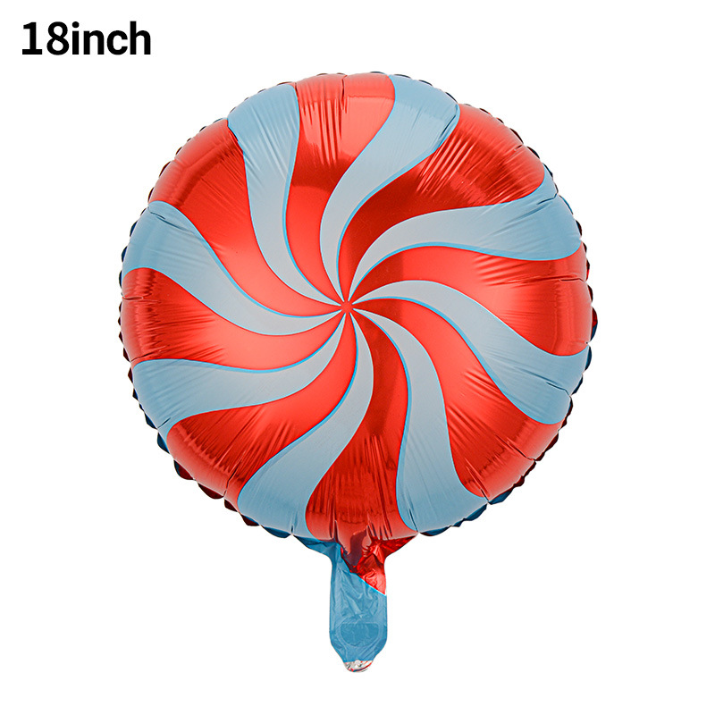 18 pulgadas dulces molino de viento globo de película de aluminio fiestas de cumpleaños de niños molino de viento diseño de globo al por mayor