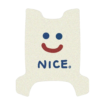 Silk Ring Pad Mat, Electric vehicle foot mat - nice-smiley-face