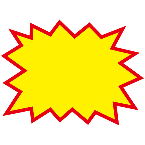 Medium-sized explosion sticker new creative supermarket price tag pop advertising paper pharmacy product price promotional label