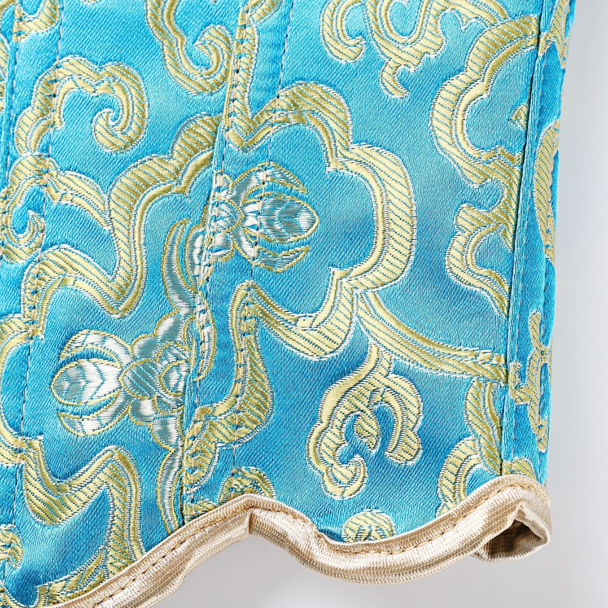 Europa y América correa de hombro azul delgada hebilla delantera de soporte de pecho apretado hueso de pescado cortes de cuerpo de mujer camisa transfronteriza