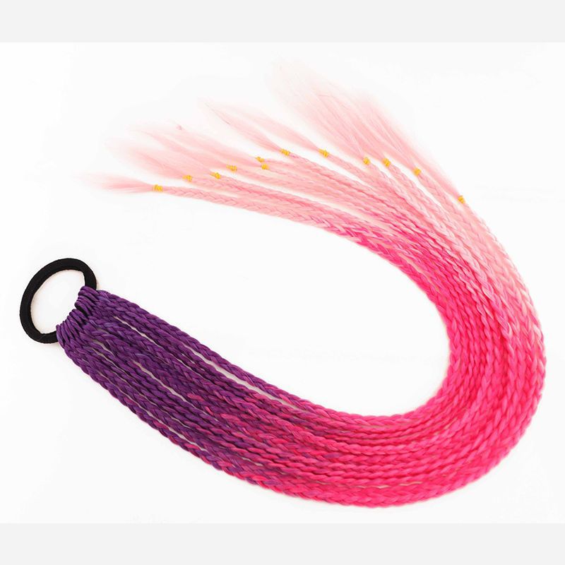 Fábrica al por mayor color trenza peluca hembra hip hop gradiente teñido trenza color de trenza sucia trenza cola de caballo