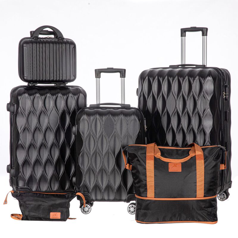Abs Six-Piece Luggage Set for Leisure Travel, Large Capacity, Wholesale Custom Oem Abs Six-Piece Luggage Set for Leisure Travel, Large Capacity, Wholesale Custom Oem