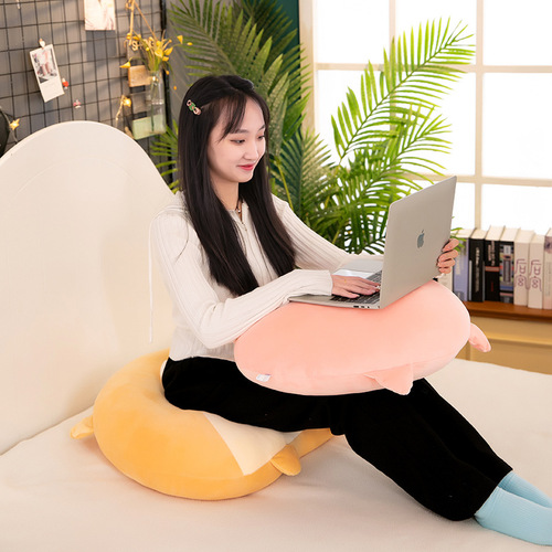 Creative Peach Teddy Bear Corgi Butt Plush Toy Office Chair Cushion Bed Head Cushion for Women Wholesale