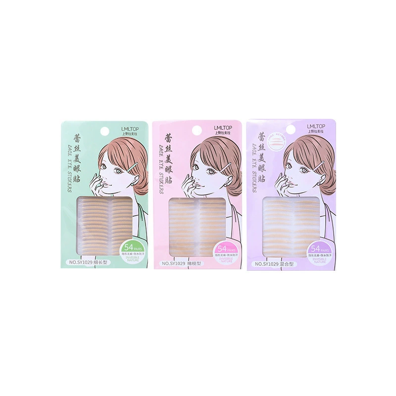 拉美拉 TOP 54 stealth lace double eyelid sticker naturally olive type slender beauty sticker SY1029