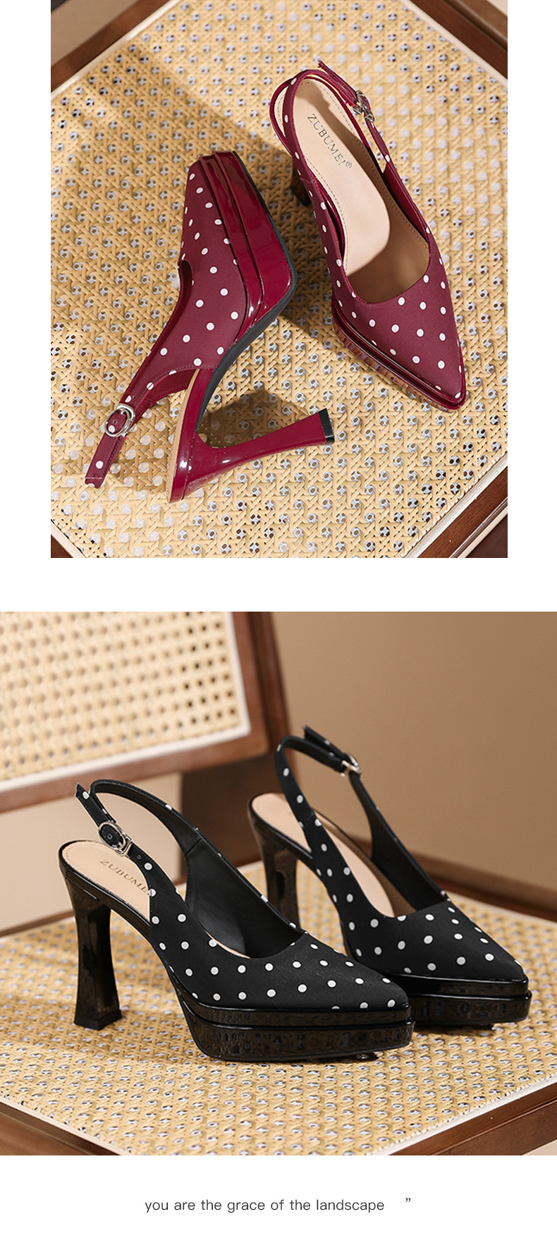 Sandal cao gót nữ mũi nhọn gót nhọn 11 cm, chất liệu satin bít mũi hở gót — Đen - 11cm chi tiết 8
