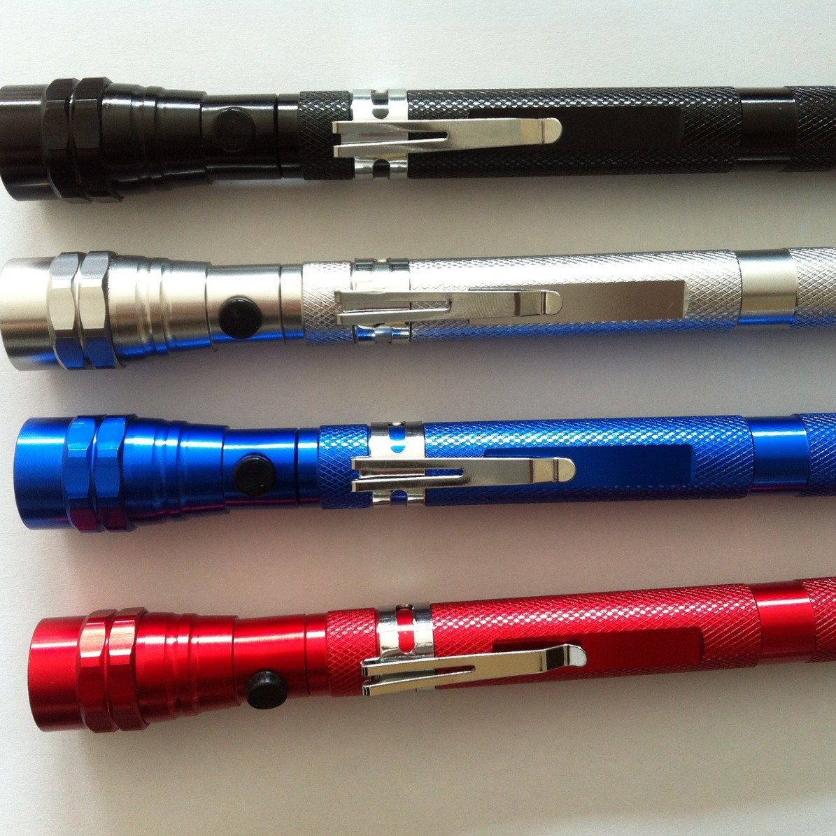 供应三LED铝合金带磁铁天线灯捡拾器/检修工具灯/伸缩灯