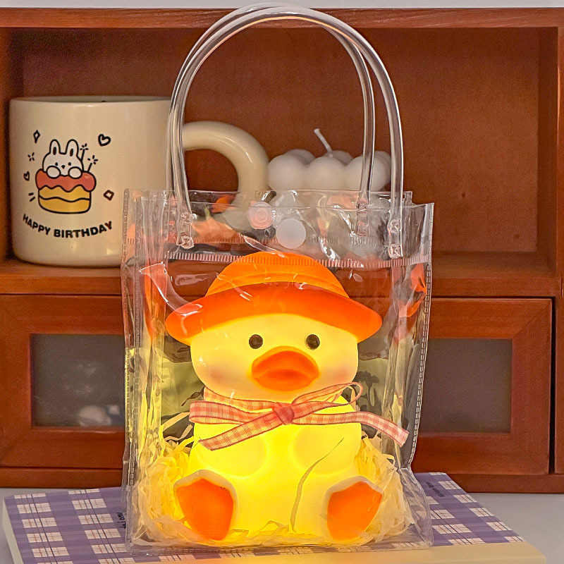 Luz de noche de vinilo de dibujos animados creativo de cabecera faro Internet celebridad juguetes luminosos para niños puesto de mercado nocturno suministro al por mayor