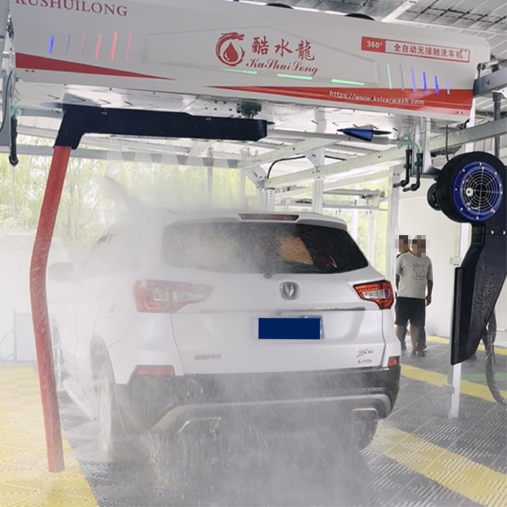 Manufacturer's Brushless Car Washing Machine Cool Water Dragon 360-Degree Surround Does Not Damage the Car Paint and Can Be Equipped with Air-Drying Self-Service Car Washing Machine