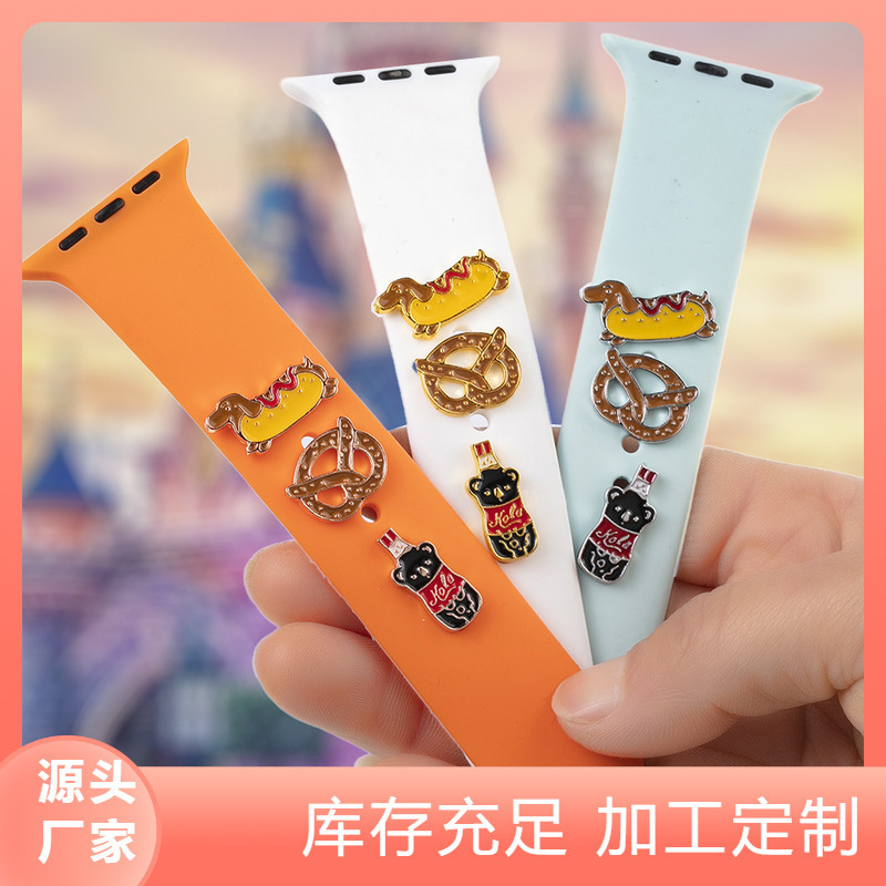 Cross-border Apple Watch Watch with Decorative Fastener Accessories Decorative Cartoon Three-piece Suit