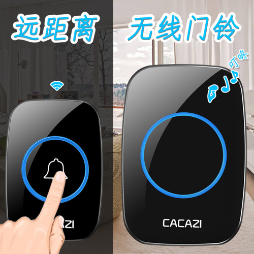 British Standard/European Standard/American Standard Home Wireless Doorbell AC Digital Villa Doorbell Super Long Range Remote Control Elderly Call Button 