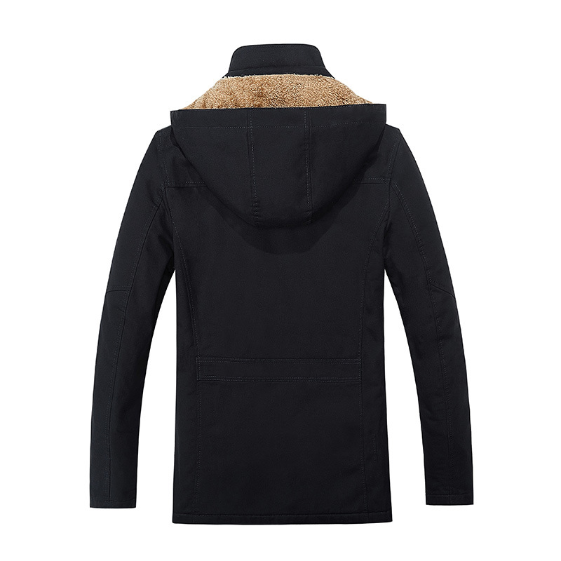 Comercio exterior transfronterizo otoño y invierno nuevo estilo de ropa de hombre chaqueta de abrigo hombre lavado con agua medio largo chaqueta de abrigo de hombre