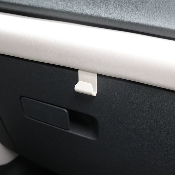 White glove box hook single