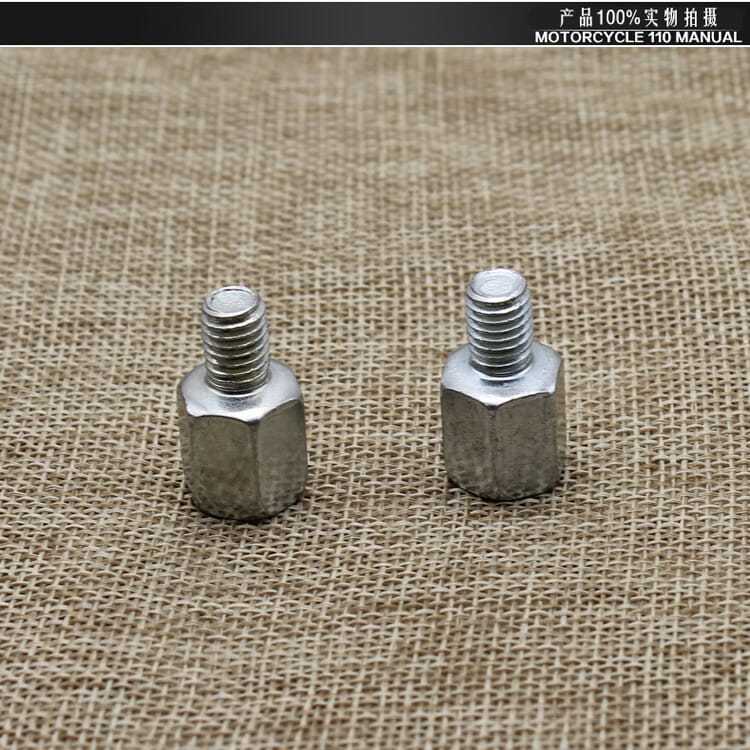 Motocicleta eléctrica 8M espejo retrovisor tornillo de aumento de altura 10mm reflector adaptador tornillo dosel y alta Conversión de alambre positivo