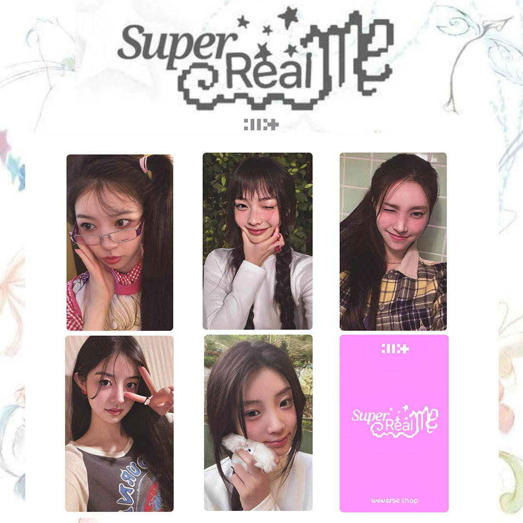 [Комплект карточек Illit 周边 小卡 专辑 Super Real Me случайная карта 小卡 Magnetic]