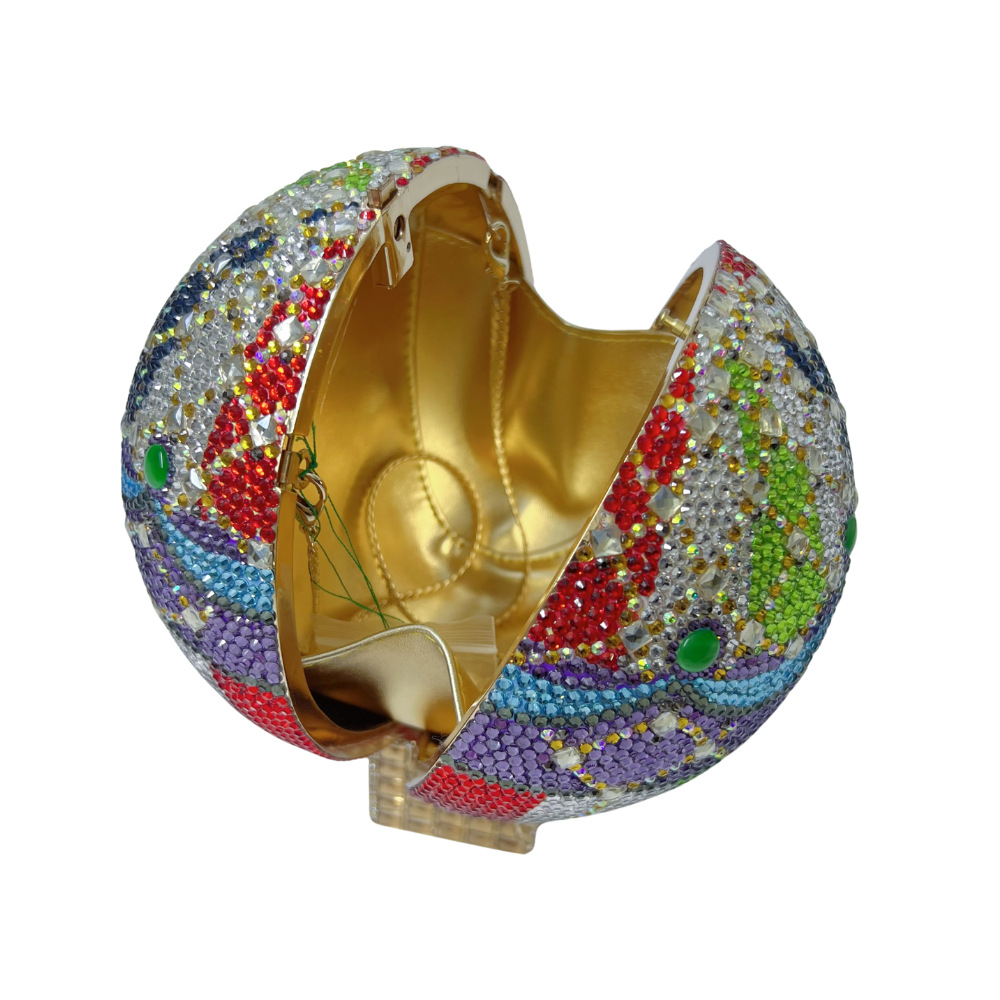 Túi clutch nữ đính đá dạ hội hình khinh khí cầu cầm tay — Khinh khí cầu bảy màu, Khinh khí cầu vàng đen, Khinh khí cầu vàng, Khinh khí cầu nhiều màu