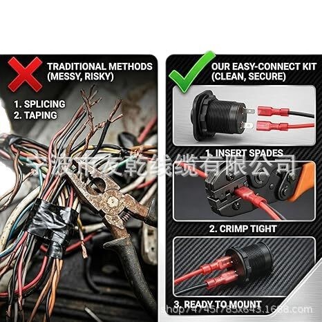 Suitable for Ford Maverick 12V Bedside Power Socket (2022+), with Quick Splice Connection Suitable for Ford Maverick 12V Bedside Power Socket (2022+), with Quick Splice Connection