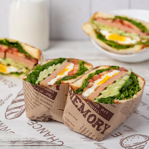 Sandwich wrap paper, disposable, oil-absorbent, oil-proof, non-stick, hamburger bread baking tray paper, silicone oil paper, wholesale