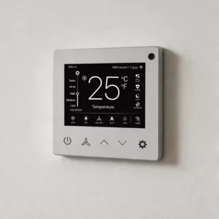 定制中央空调线控器WiFi智能数显风机盘管温控器家用恒温开关面板