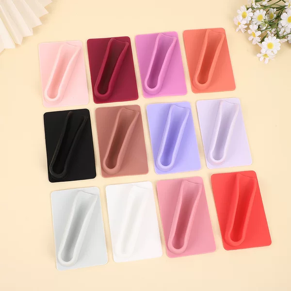 Mobile Phone Holder for Lipstick, Lip Balm, Lip Gloss, Universal Portable Phone Case Adhesive Silicone Holder Storage
