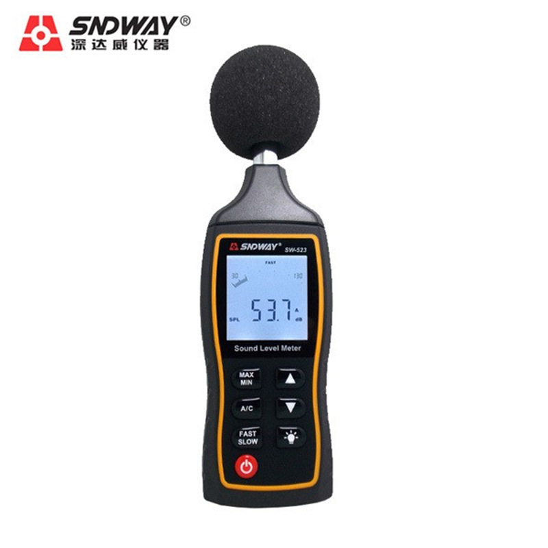 深达威数字噪音计SW-523 专业高精度分贝测量仪 声级计噪声分