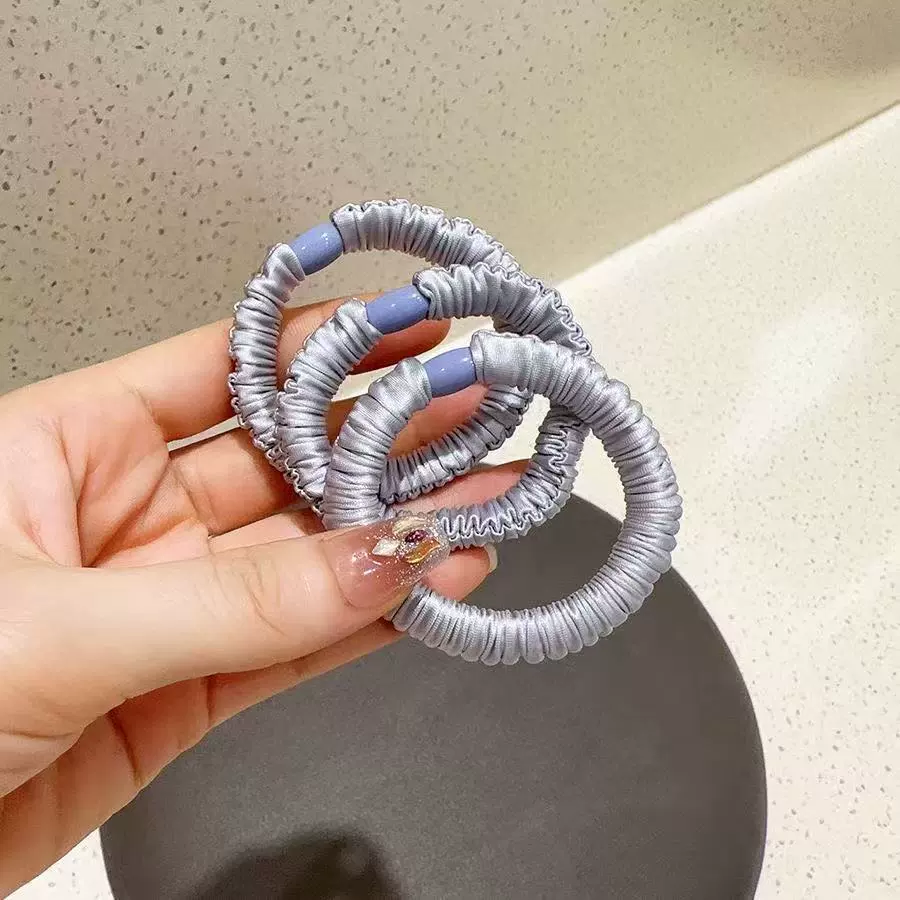 Elastic sports rostometer for gym, ponytail, durable hair rope, harmless hair accessory, no hair damage