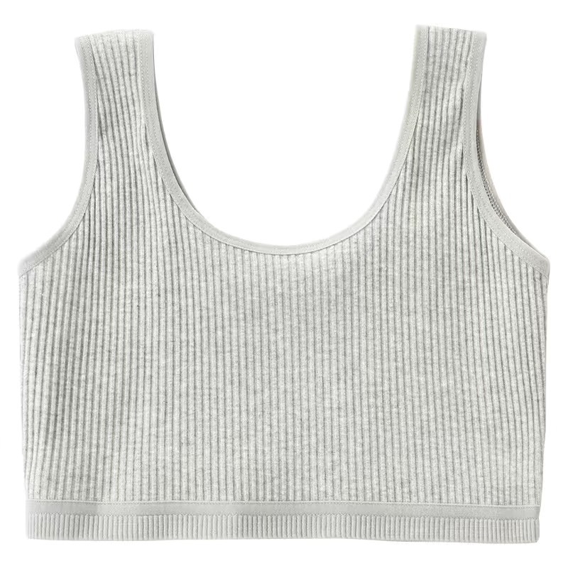 Período de desarrollo de la ropa interior de niña Chaleco de niños grandes estudiante de la escuela primaria sujetador de niños adolescentes de algodón puro