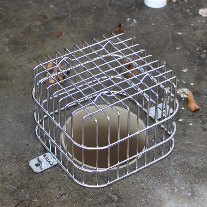 304不锈钢方形地漏防堵网罩侧面下水道过滤网天台落水管挡叶防鼠