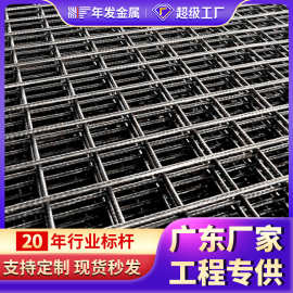 厂家定制低碳钢丝加厚钢筋网片建筑桥梁隧道地面钢丝网片防护网