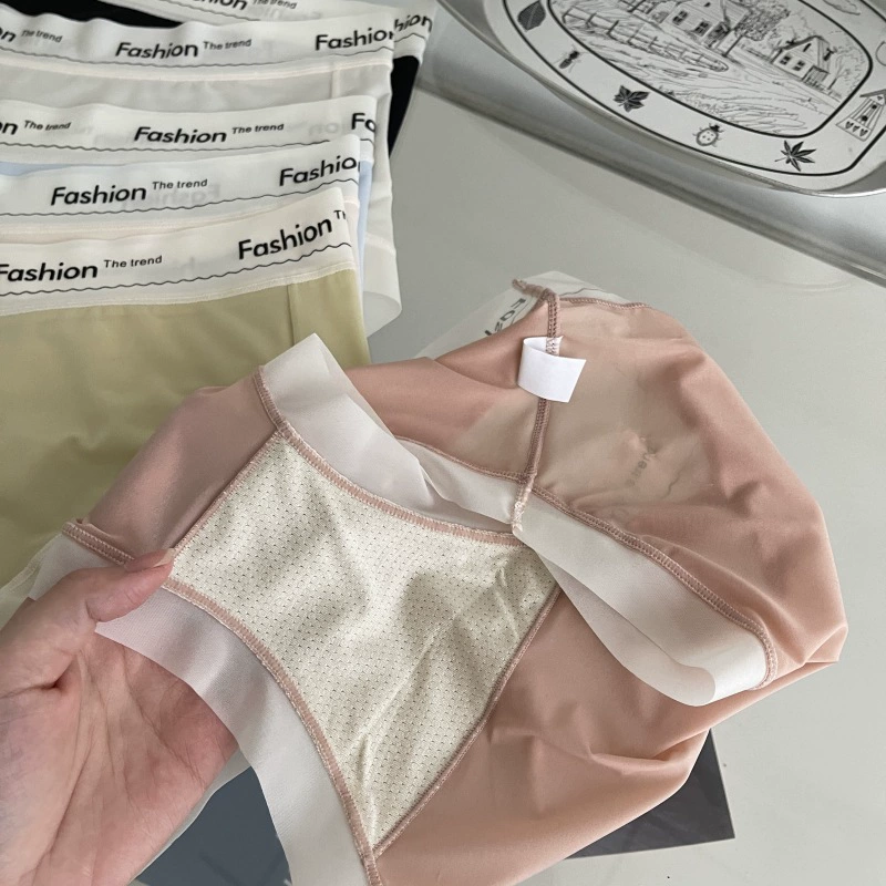 Летнее шелковистое белье/нижнее белье? trousers for elementary school students, breathable pants, mid rise, plus size