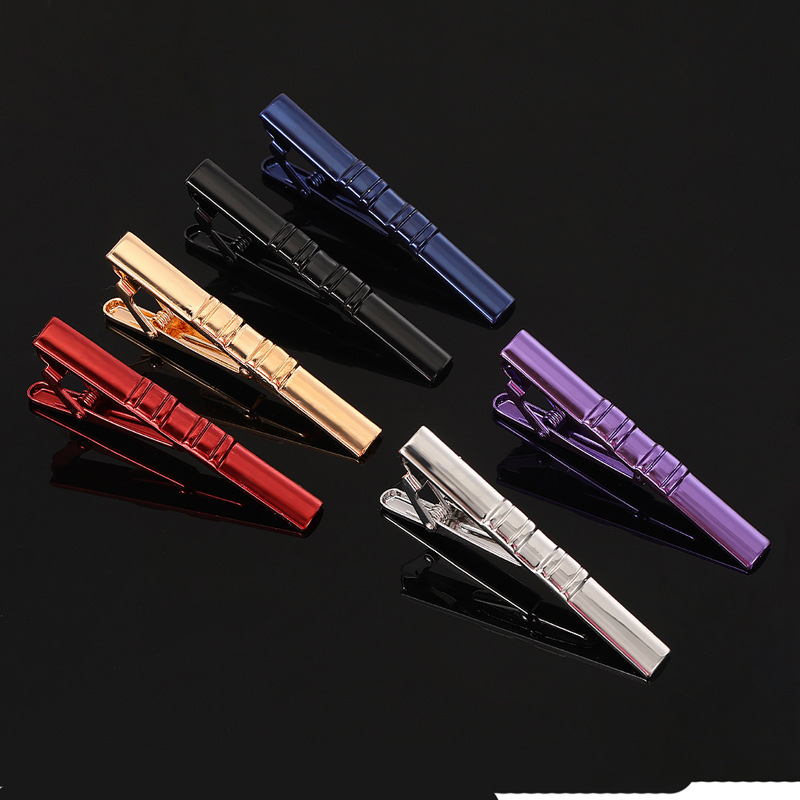 moda nuovo elettroforesi colore metallo rame fermacravatta semplice business fermacravatta accessori camicia decorazione_voghion.com