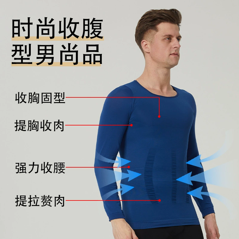 Shapewear, T-shirt, long-sleeve, postpartum bandage for weight loss, elastic underwear, waist belt, tight